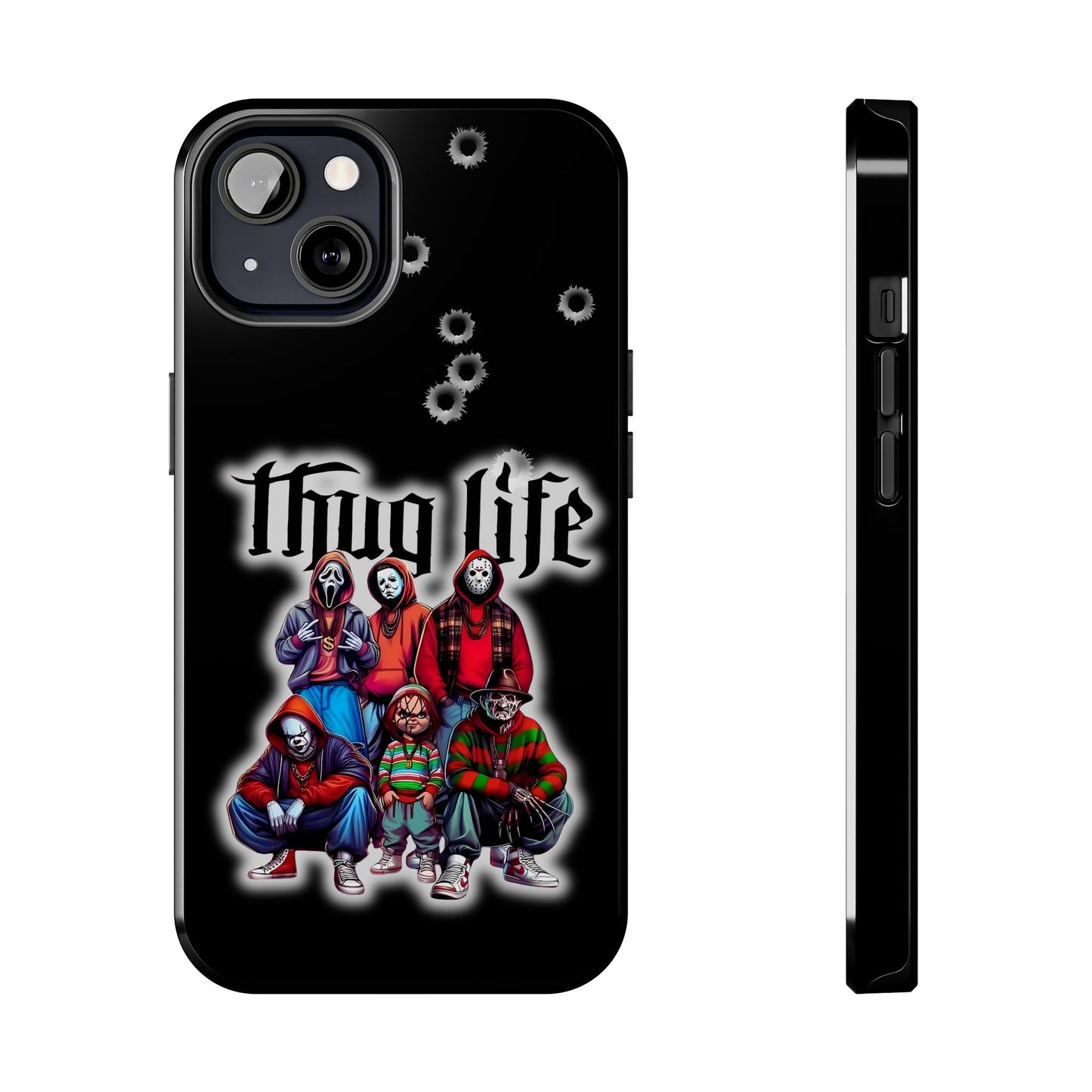 Apple iPhone, Tough Phone Case (11-15 Pro Max), Halloween, "Thug Life"