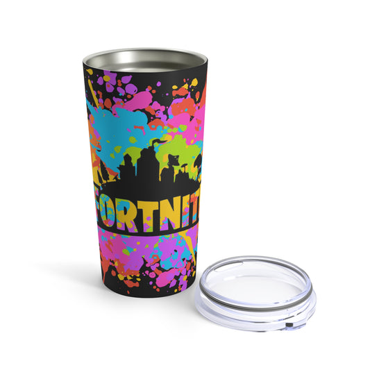 Fortnite, Bright Splash Paint Stainless-Steel Tumbler, 20oz Cup