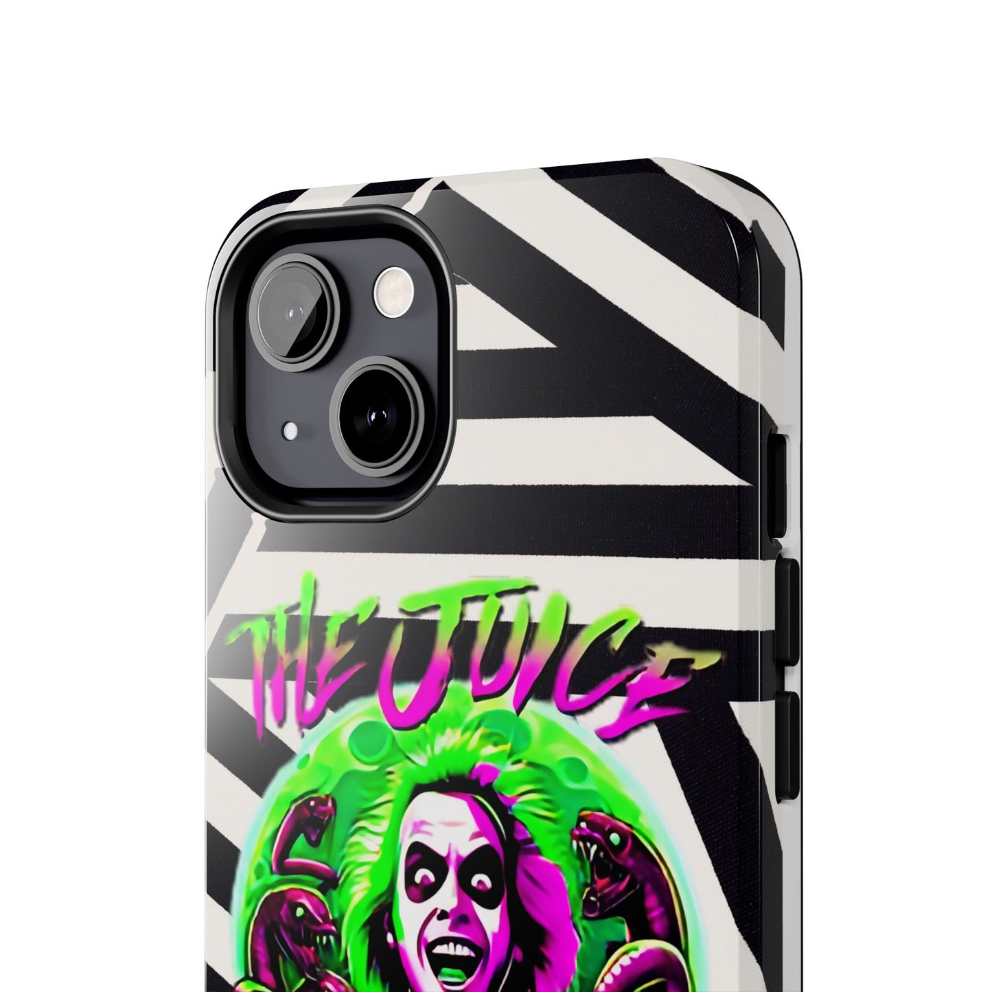 Apple iPhone Tough Case (13-15 Pro Max), Beetle Juice "The Juice Is Loose"