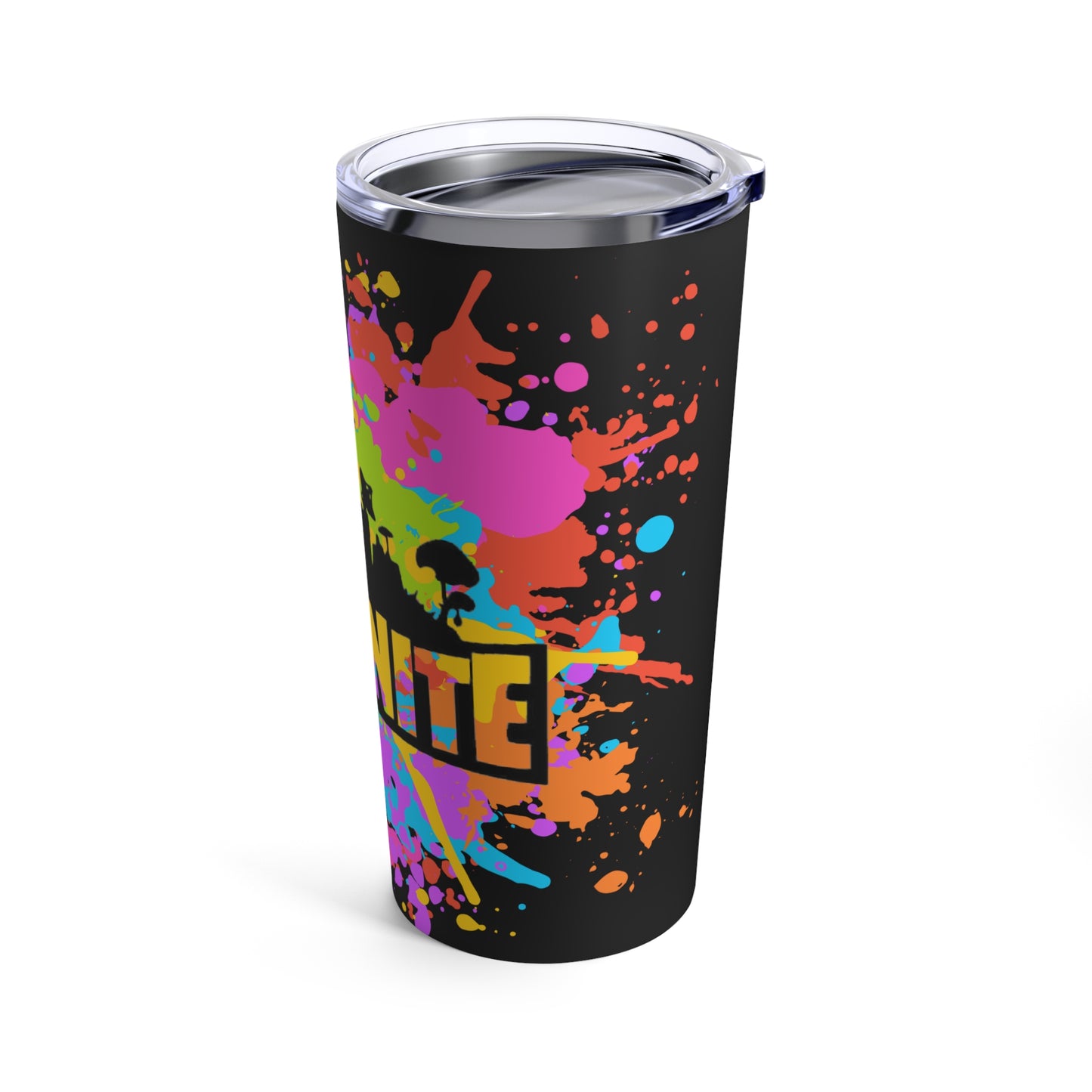 Fortnite, Bright Splash Paint Stainless-Steel Tumbler, 20oz Cup