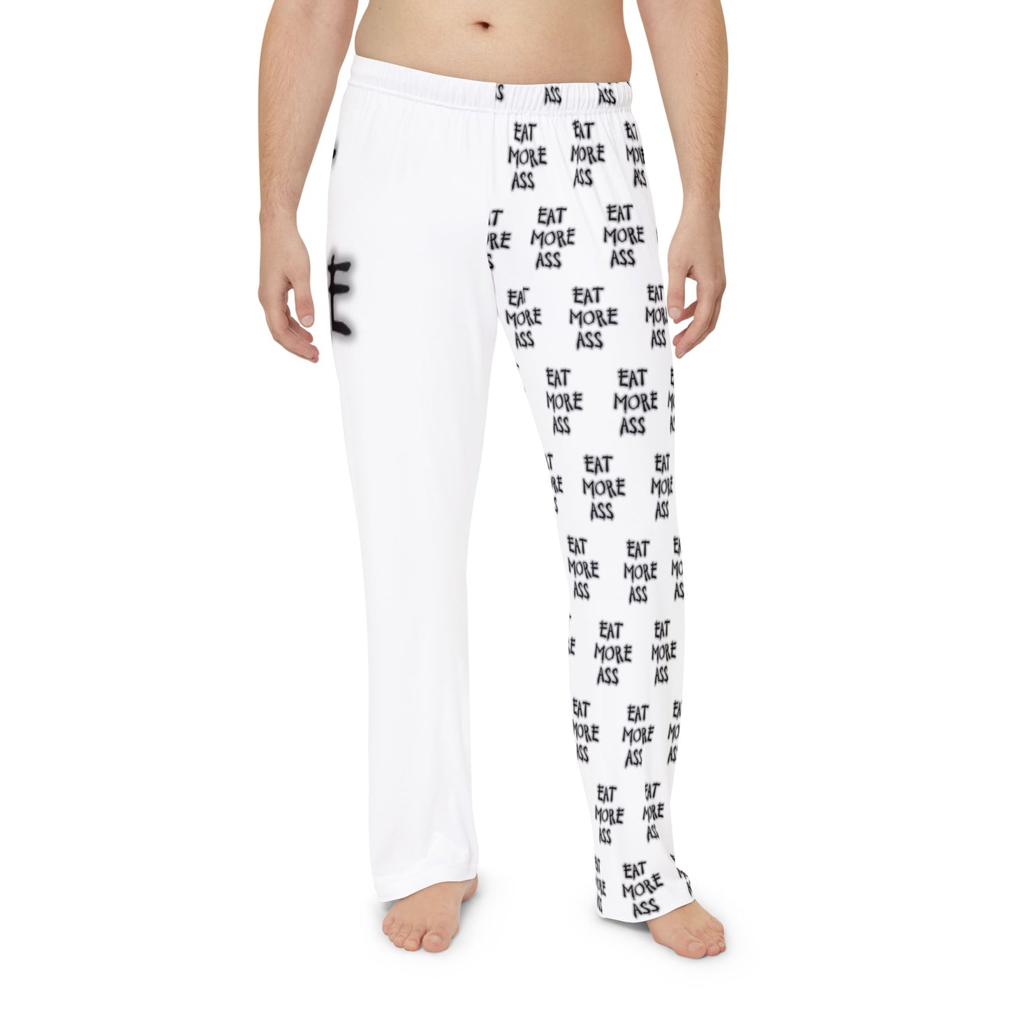 Comfy Men's Pajama Pants, "Eat More A**",  Lounge Pants