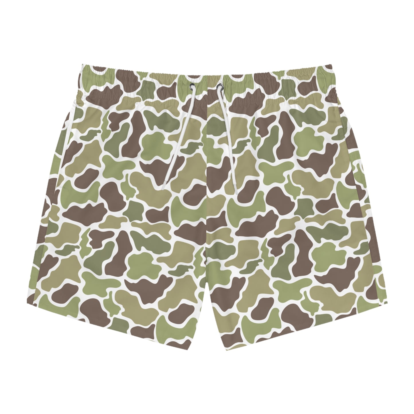 Men's Camouflage Swimming Trunks, Old School Camo, Mallard Duck.. Hunting/Fishing