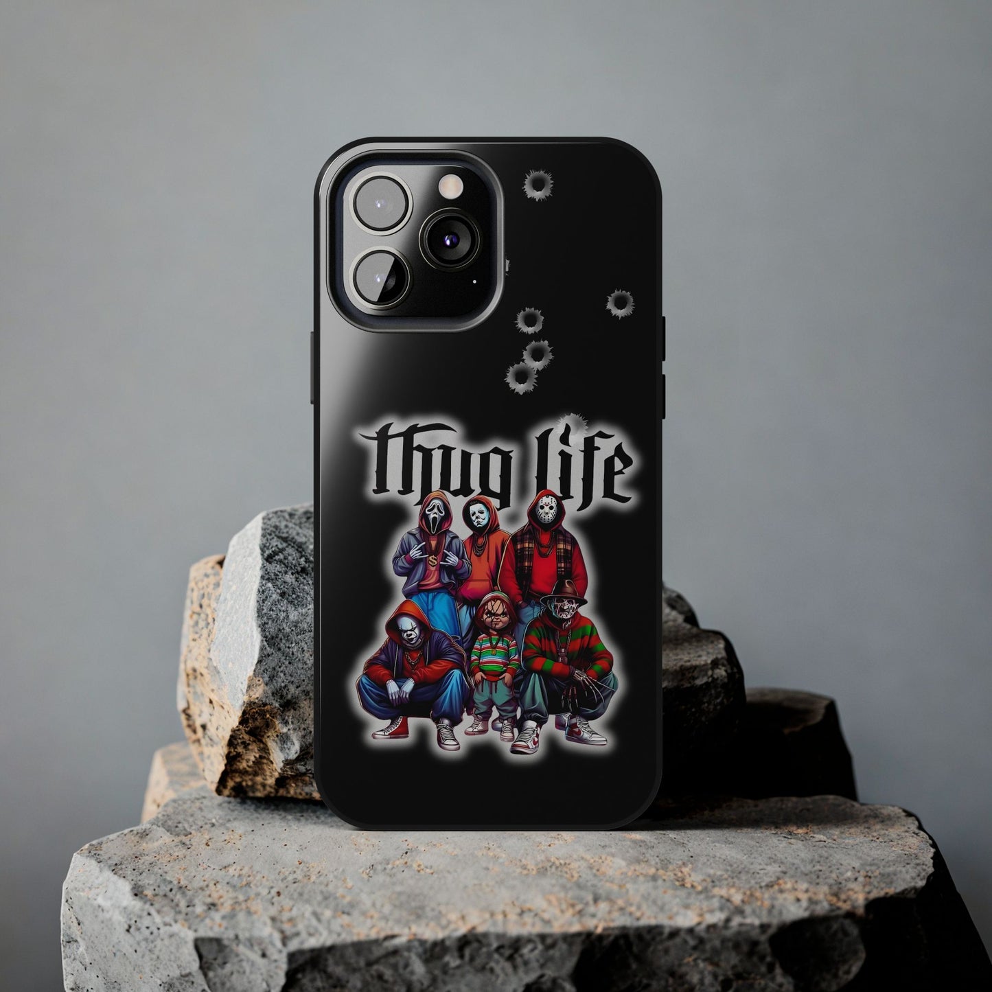 Apple iPhone, Tough Phone Case (11-15 Pro Max), Halloween, "Thug Life"