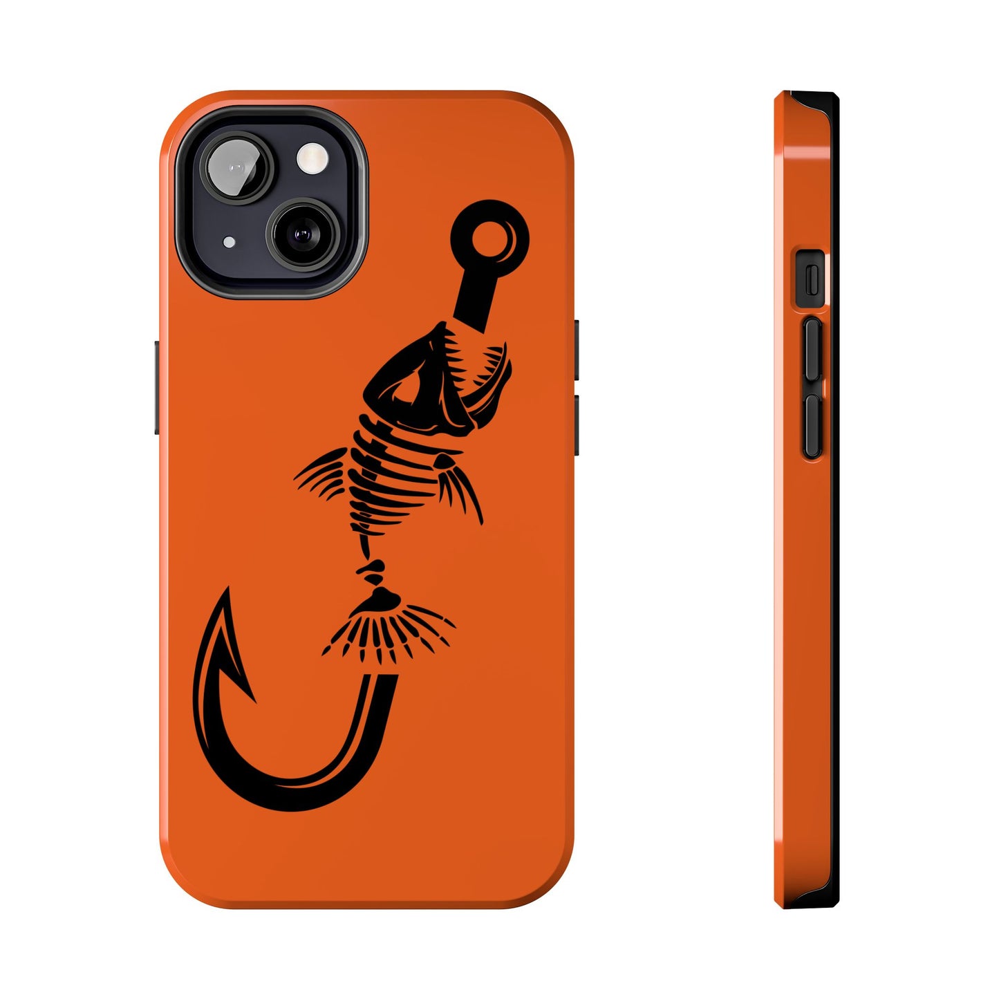 Apple iPhone (13-15 Pro Max), Resistant Tough Phone Cases, Fish Bone, Country, Fishing