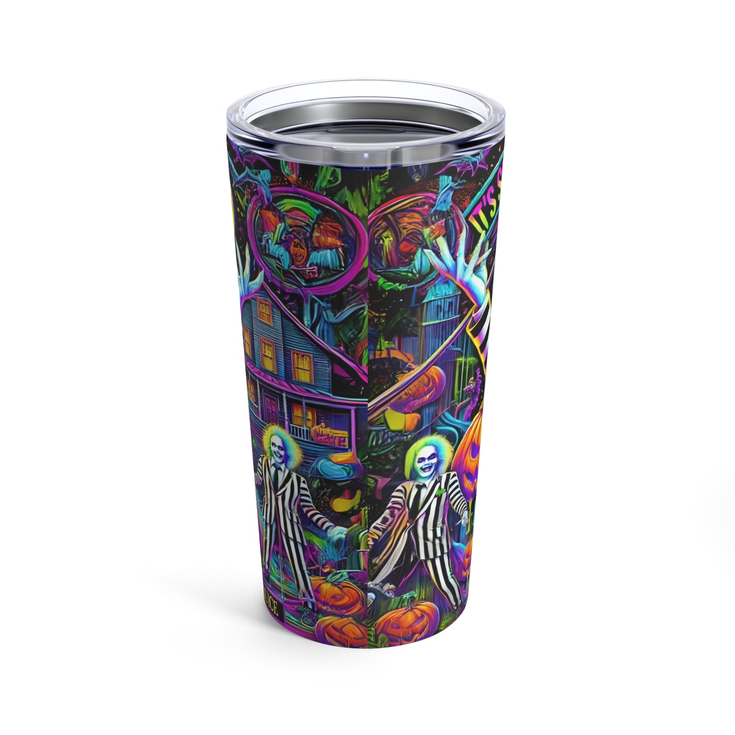 Colorful "Beetle Juice" Halloween Stainless-steel 20oz Tumbler