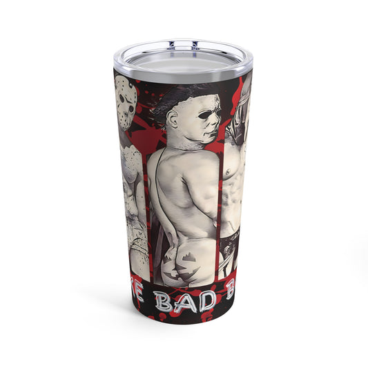 "I Love Bad Boys" Halloween, Sexy/ Scary Monsters, 20oz Stainless-Steel Tumbler