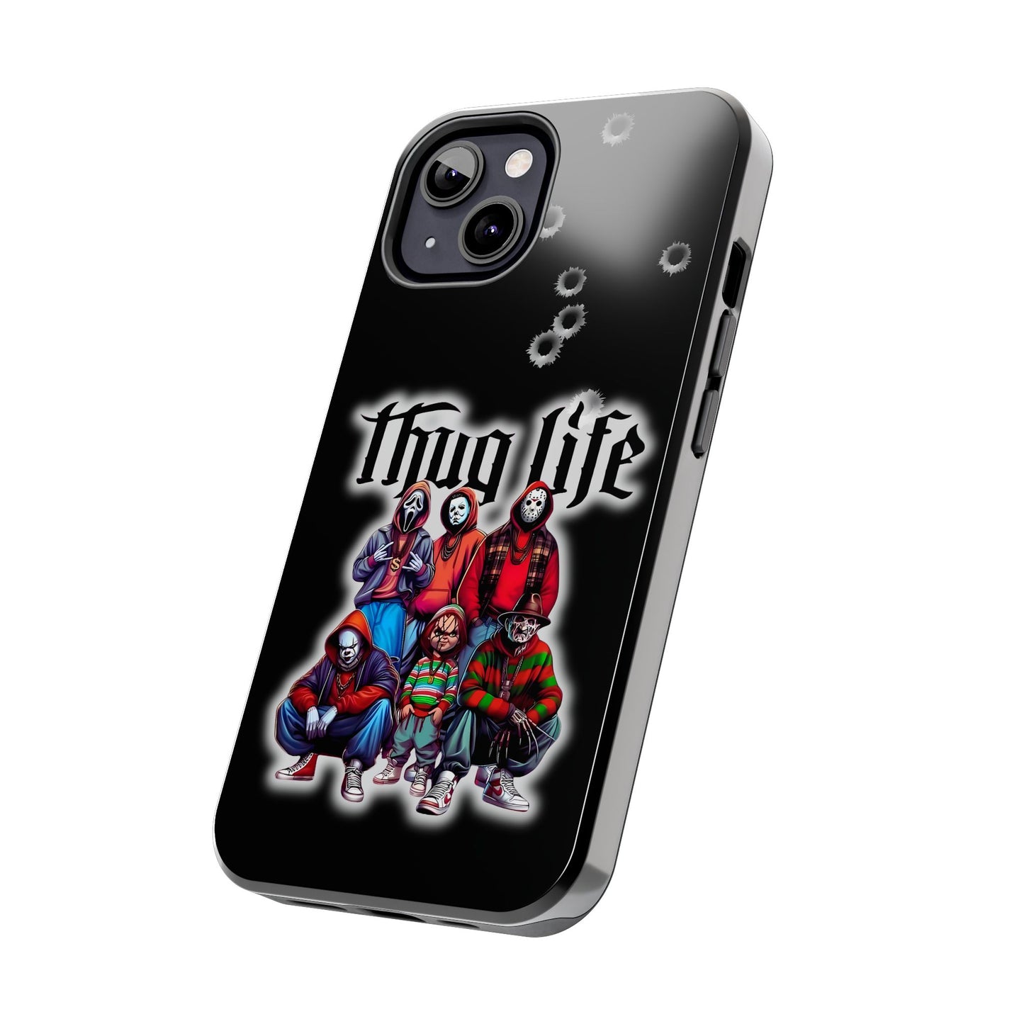 Apple iPhone, Tough Phone Case (11-15 Pro Max), Halloween, "Thug Life"