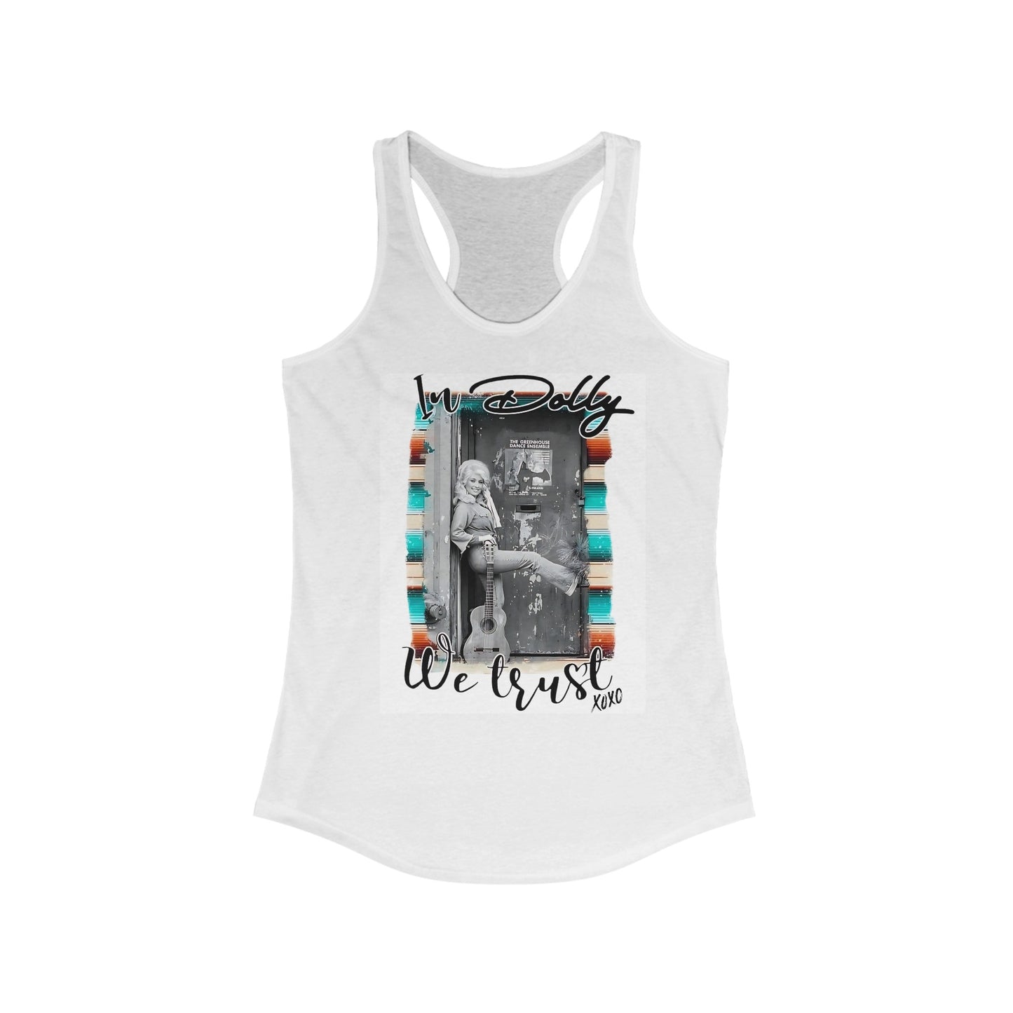 Dolly Parton Graphic cowgirl Tank Top "In Dolly We Trust" funny shirt