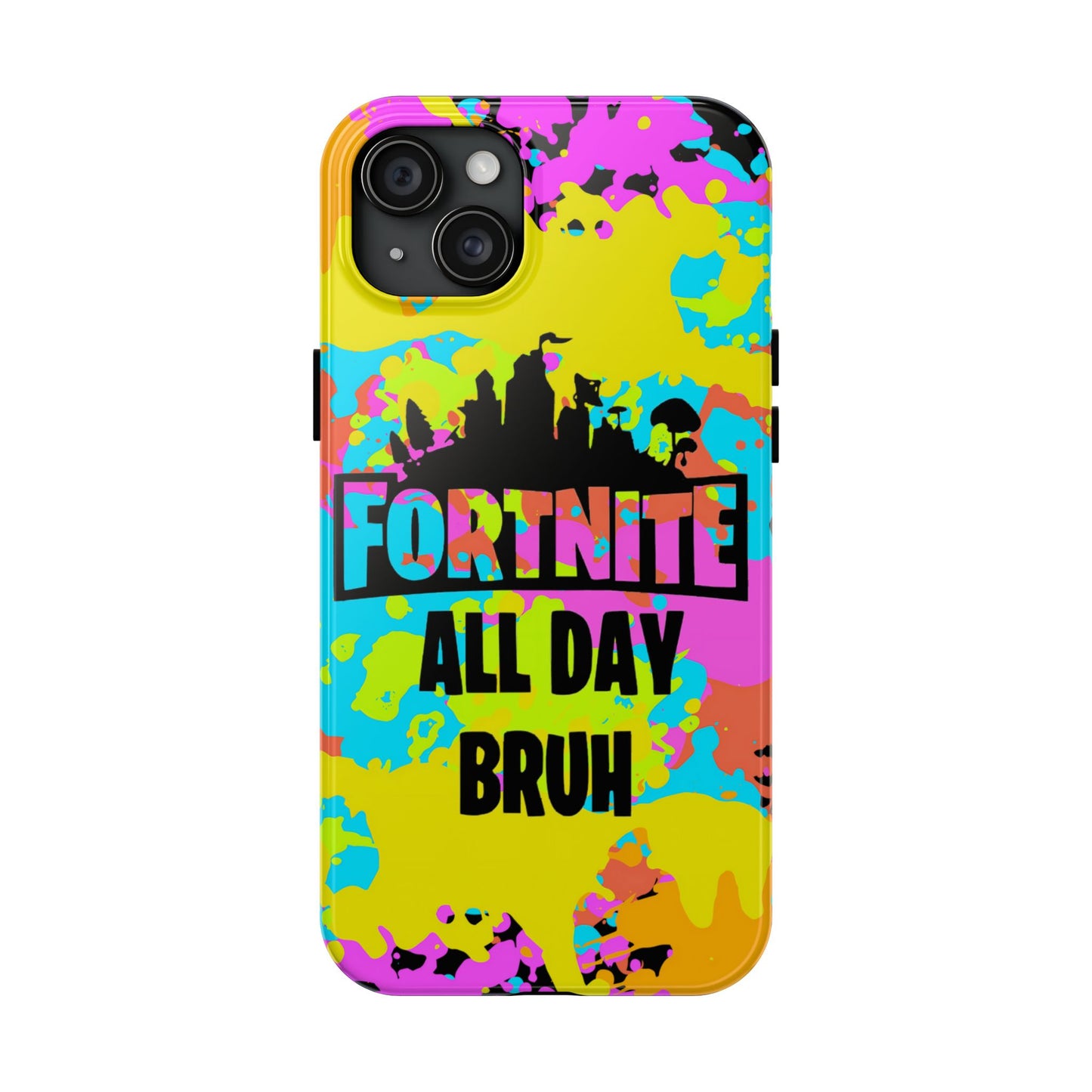 Apple iPhone Tough Phone Case (13-15 Pro Max) Splash Paint Fortnite